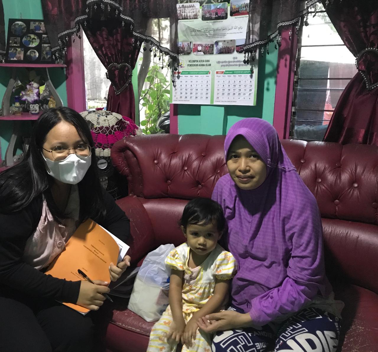 Pertemuan Pertama 1000 Hari Kehidupan dengan Ibu Hijriyah dan Si lucu Aulia